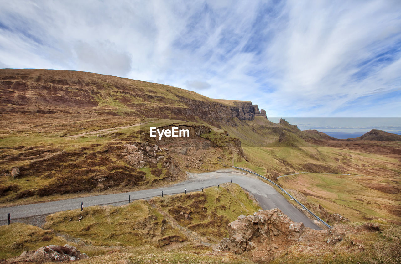 Scenic view of mountain against sky