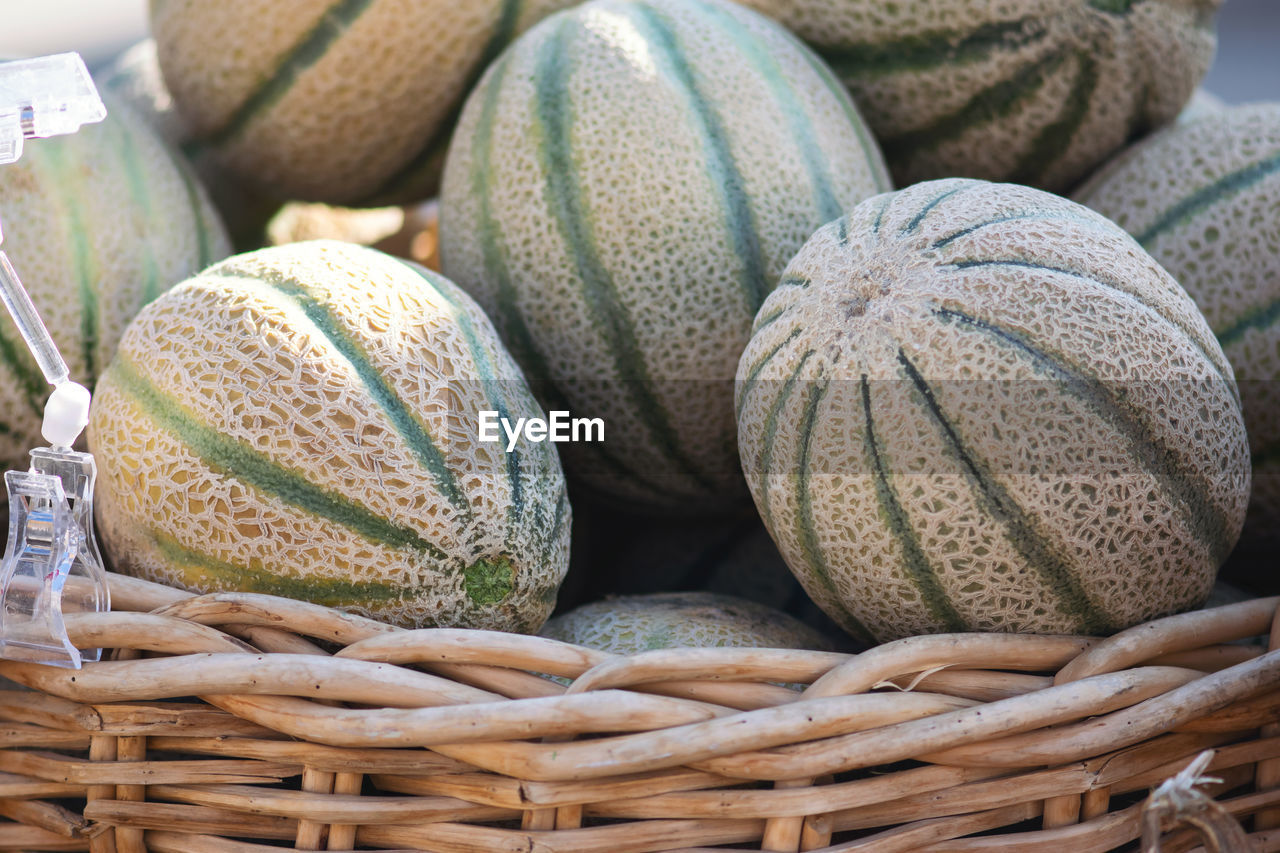 Close-up of fruits for sale at market stall