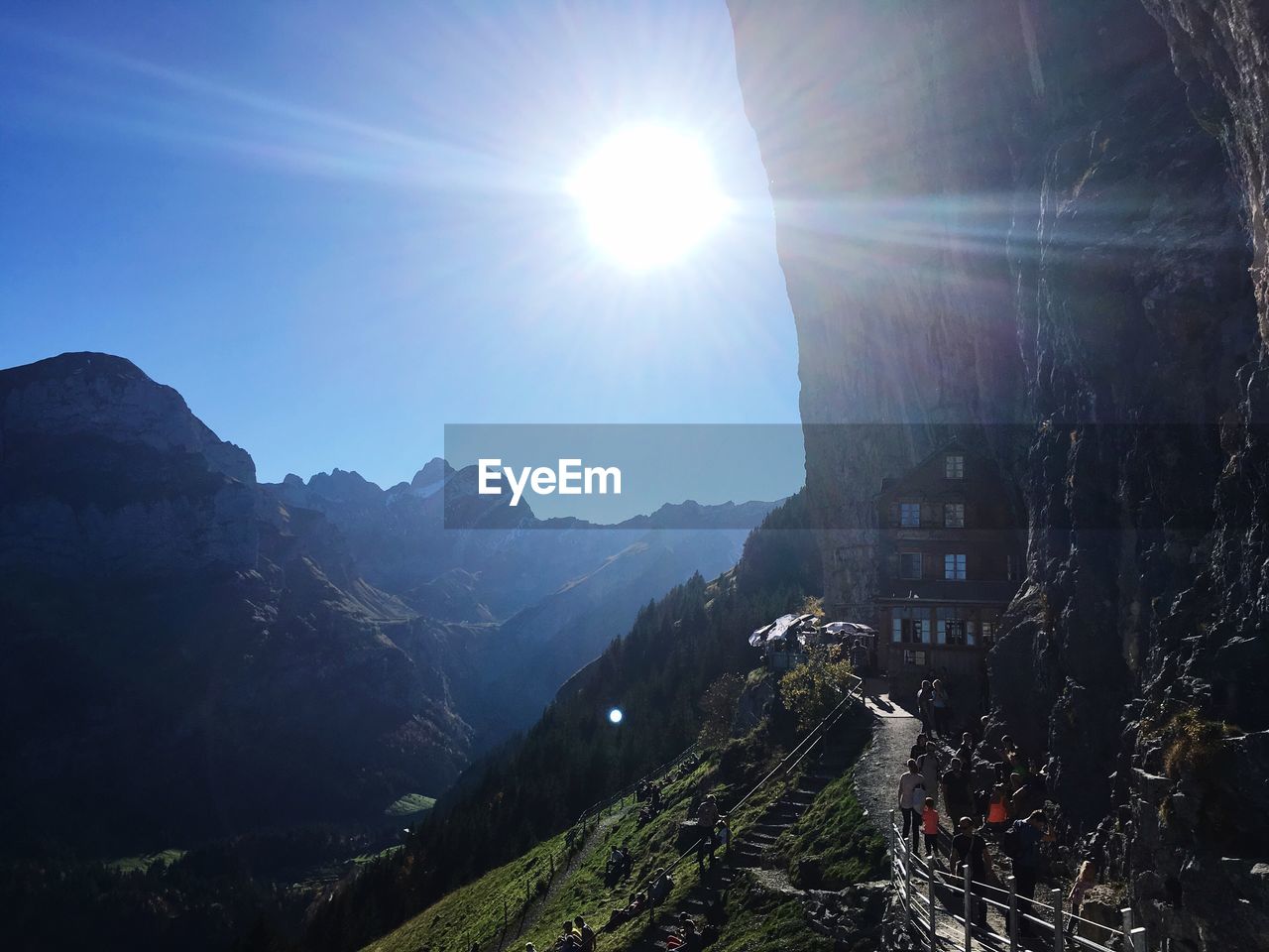 AERIAL VIEW OF MOUNTAINS AGAINST SKY