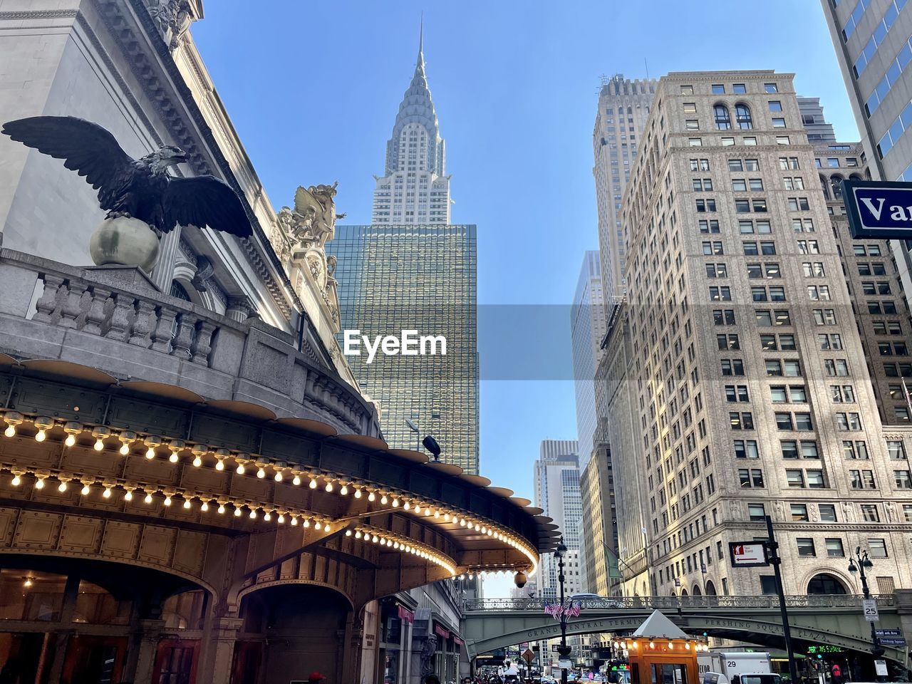 low angle view of skyscrapers in city