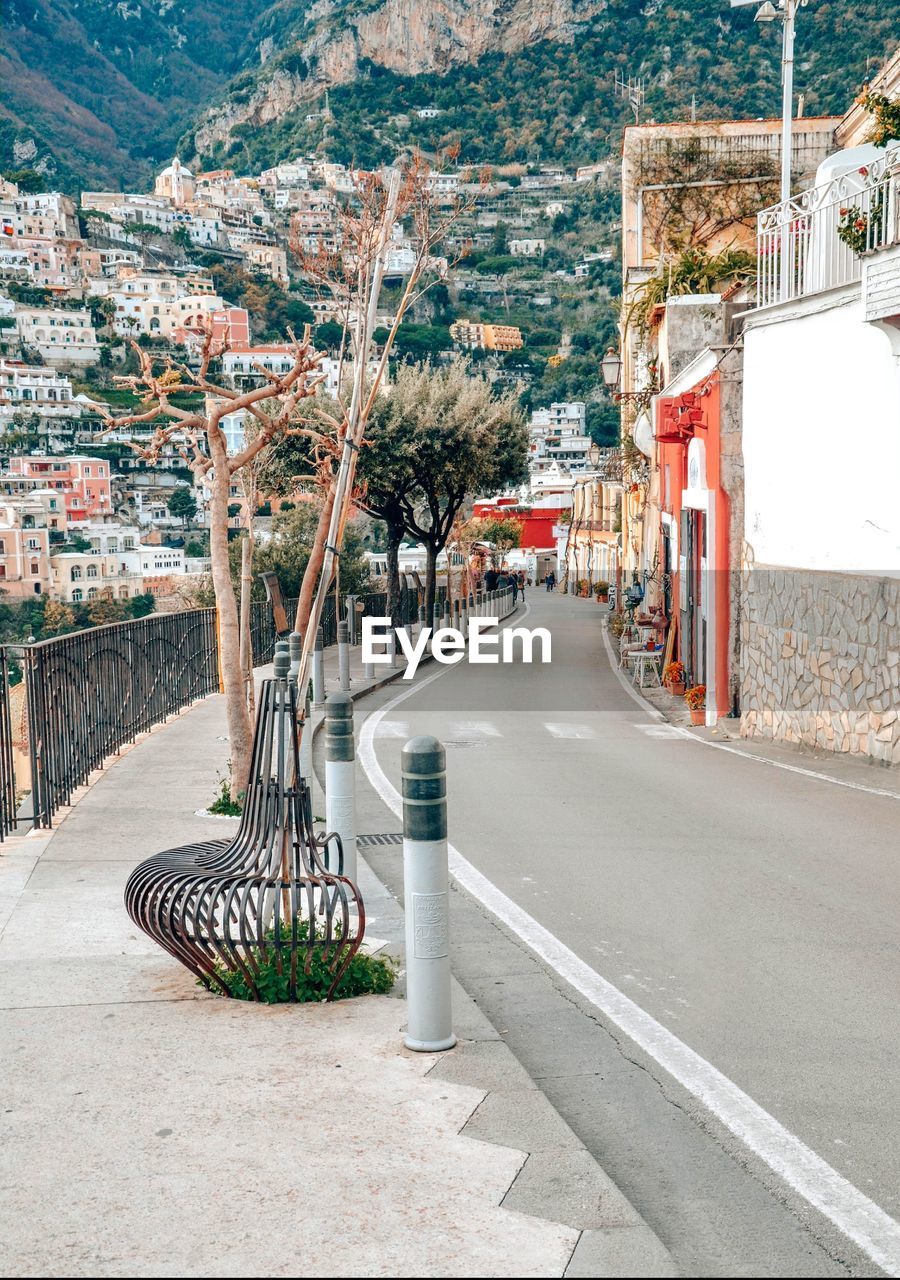 Street amidst buildings in town