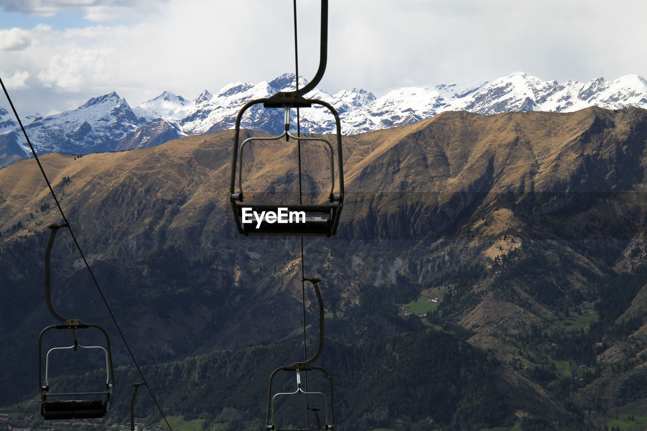 OVERHEAD CABLE CAR IN WINTER