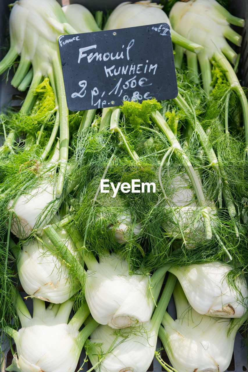 Fennel in the market