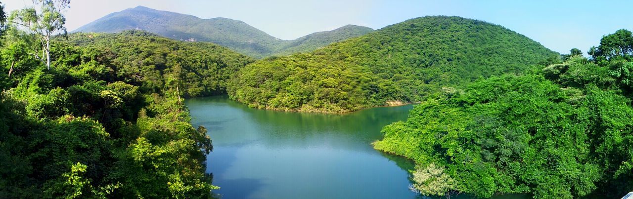 Scenic view of calm lake