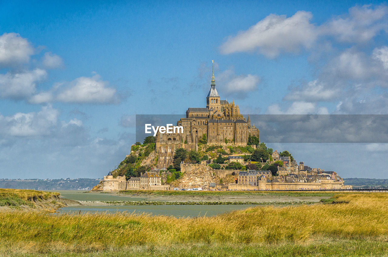 View of mont saint-michel against sky