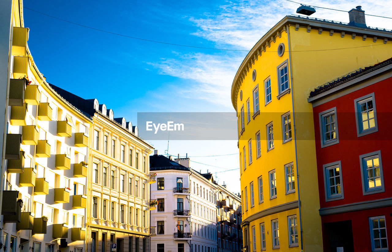 Residential buildings against sky