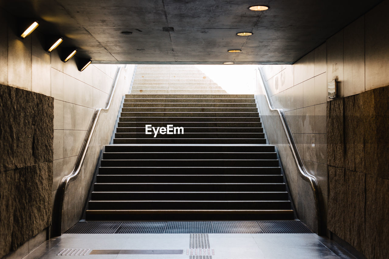 Staircase at underground walkway