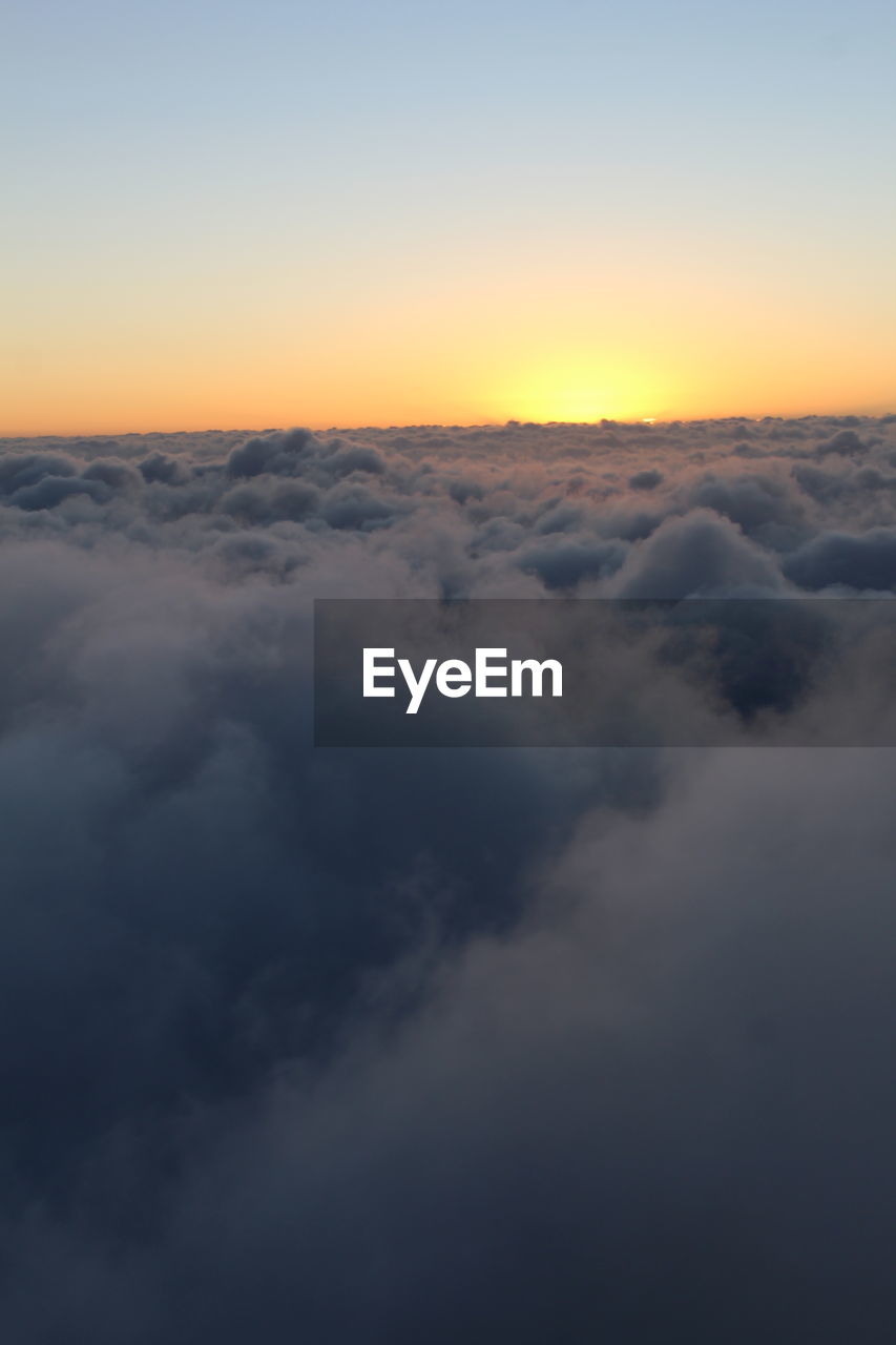 SCENIC VIEW OF CLOUDS DURING SUNSET
