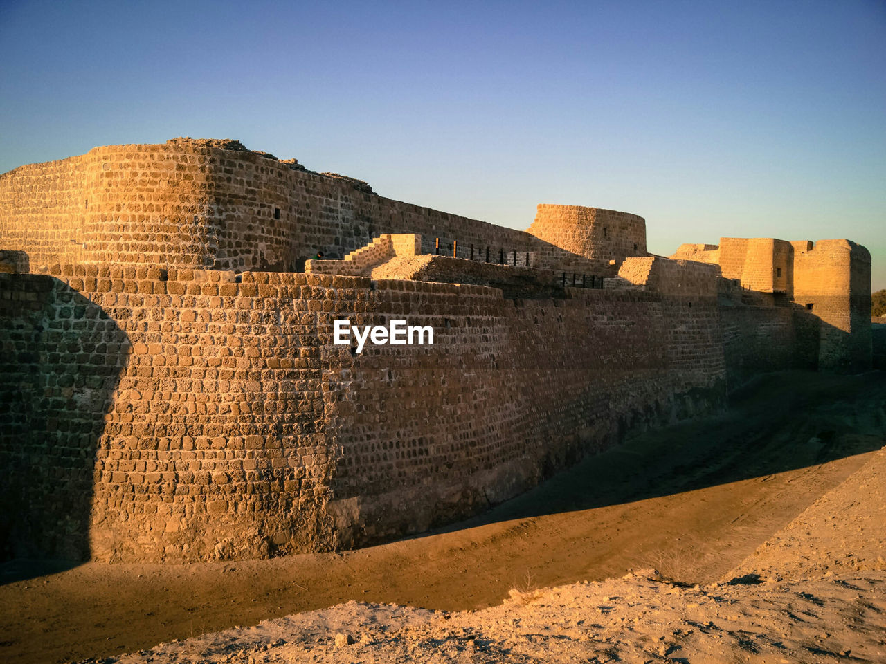 BRICK WALL IN DESERT