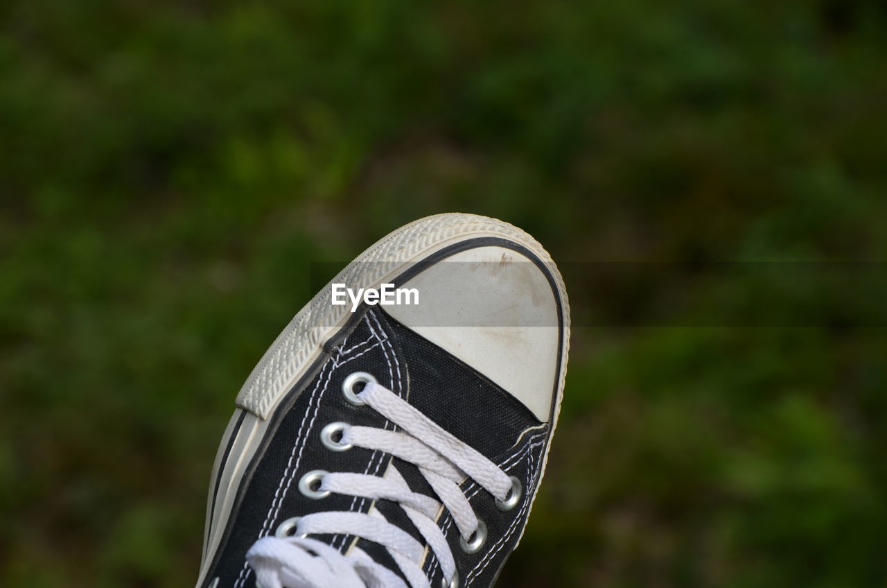 Close-up of shoe