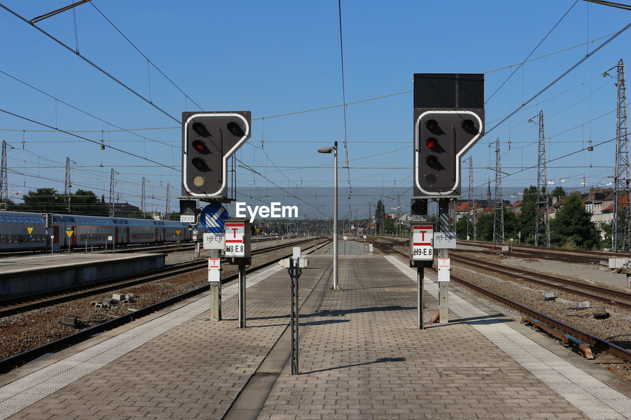 RAILROAD STATION AGAINST SKY