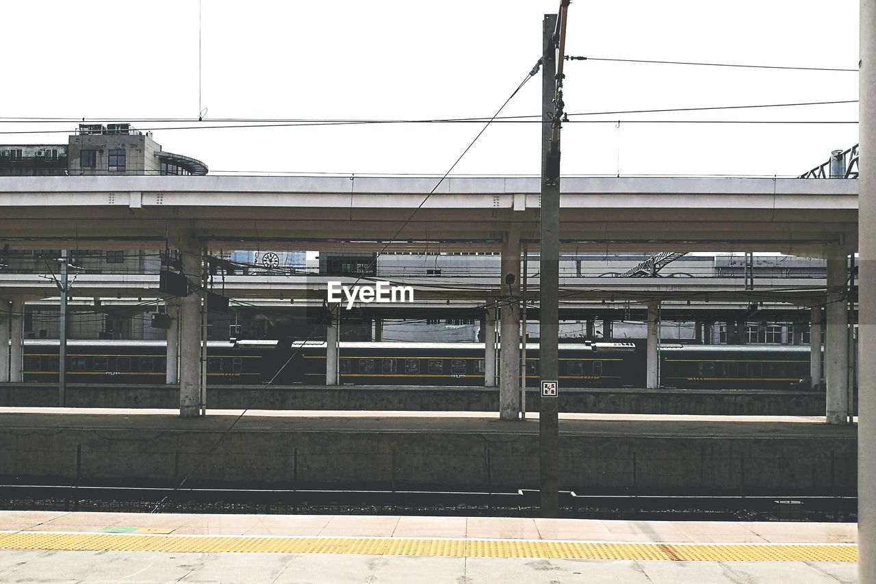 VIEW OF RAILROAD STATION PLATFORM