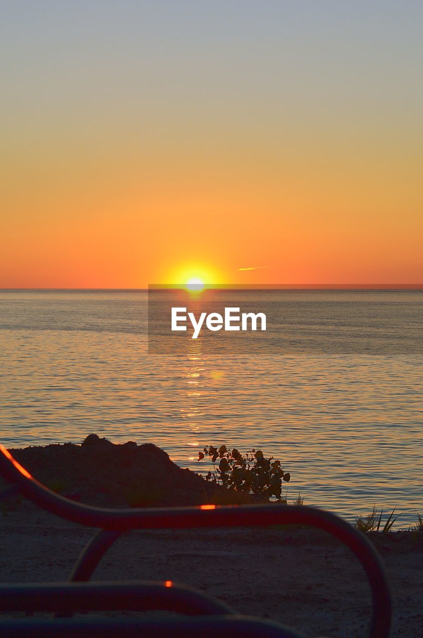 SUNSET OVER SEA