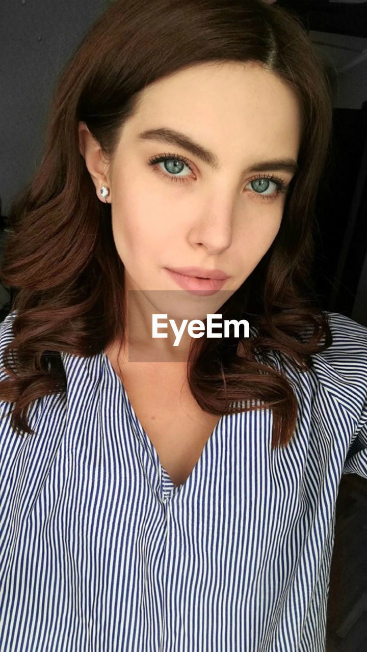 Close-up portrait of beautiful woman