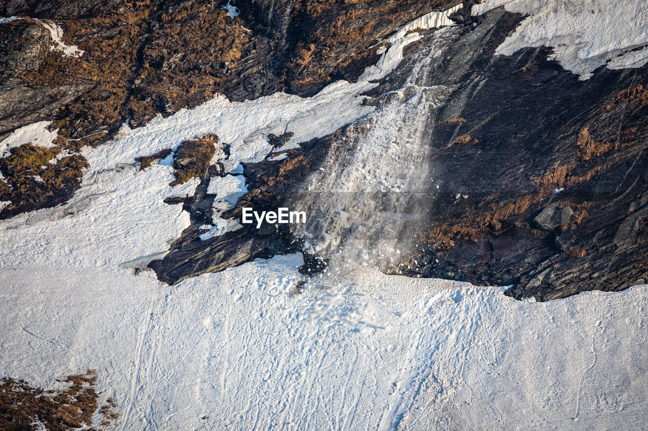 AERIAL VIEW OF ROCK FORMATION