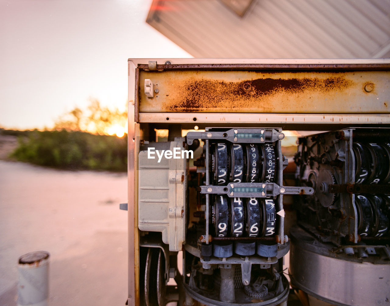 Close-up of fuel pump
