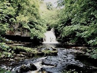 SCENIC VIEW OF RIVER FLOWING THROUGH ROCKS