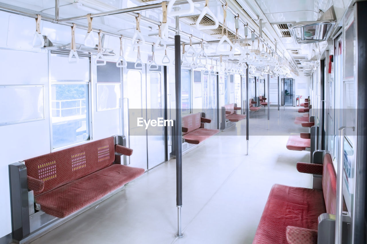 INTERIOR OF EMPTY SEATS IN BUILDING