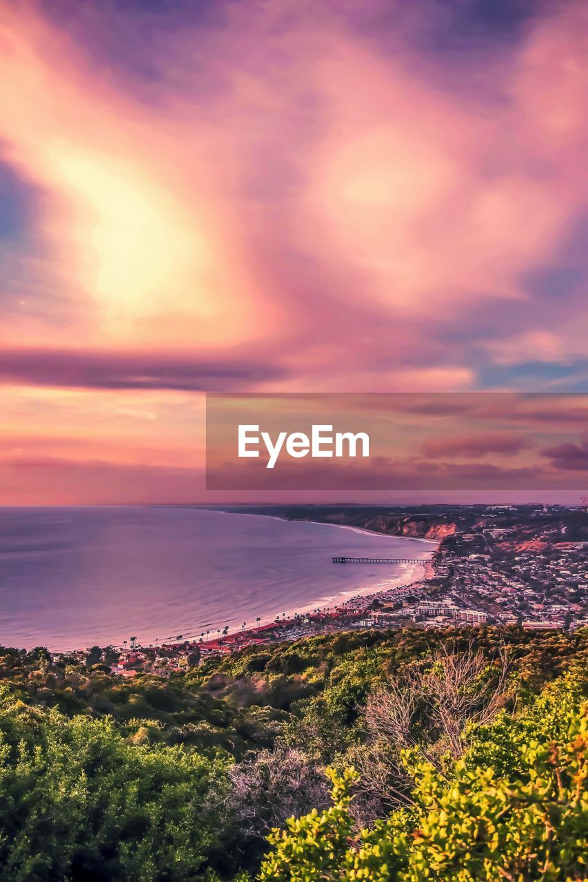 SCENIC VIEW OF SEA DURING SUNSET