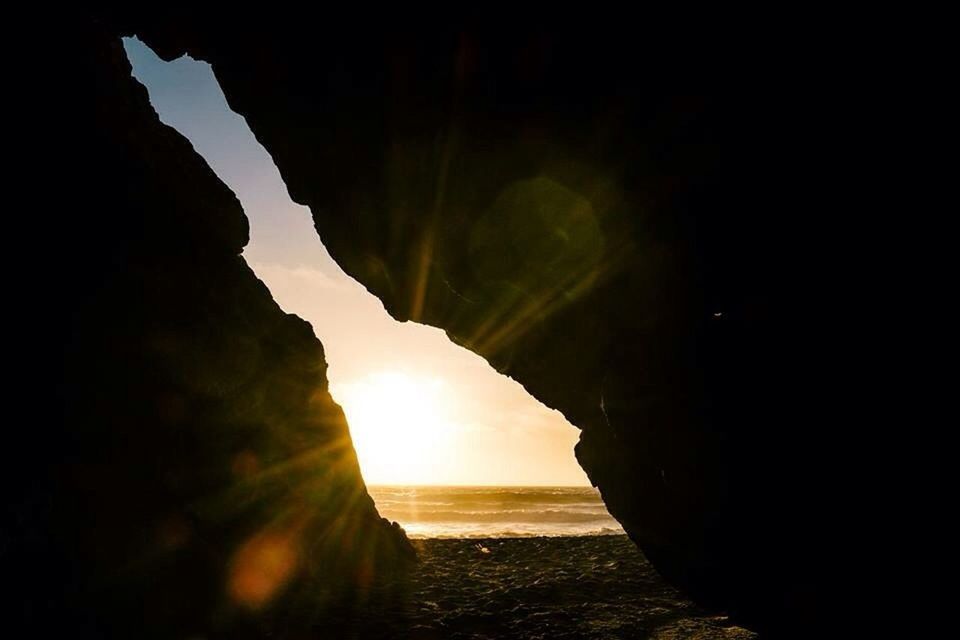 SUNSET OVER SEA