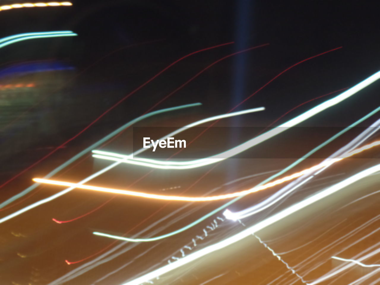 Abstract image of light trails