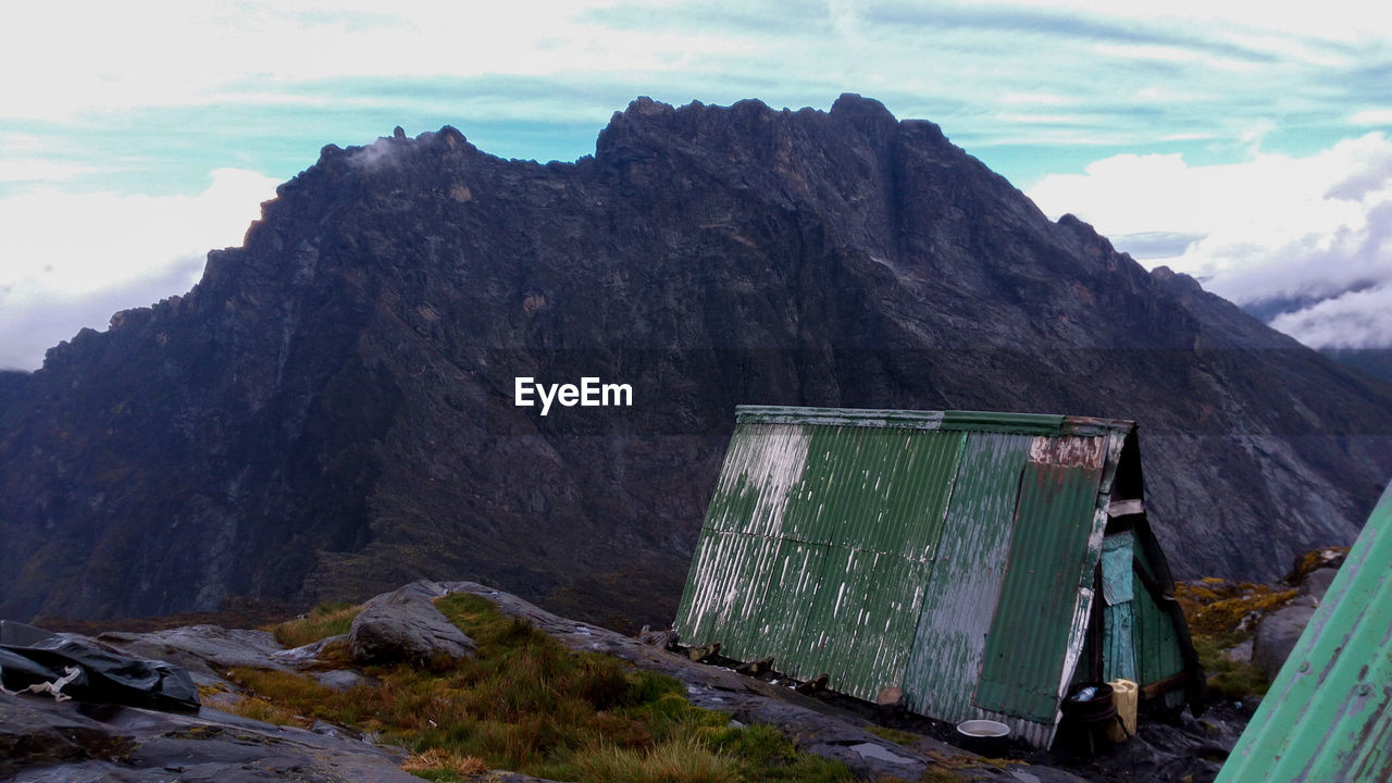 Elena hut at rwenzori mountains national park, kasese district, uganda