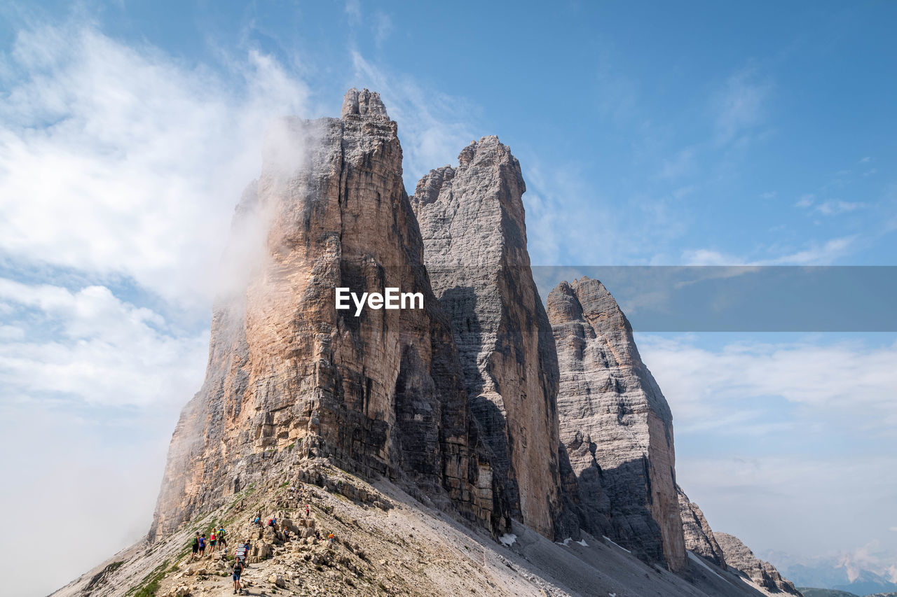 Panoramic view of landscape dolomites