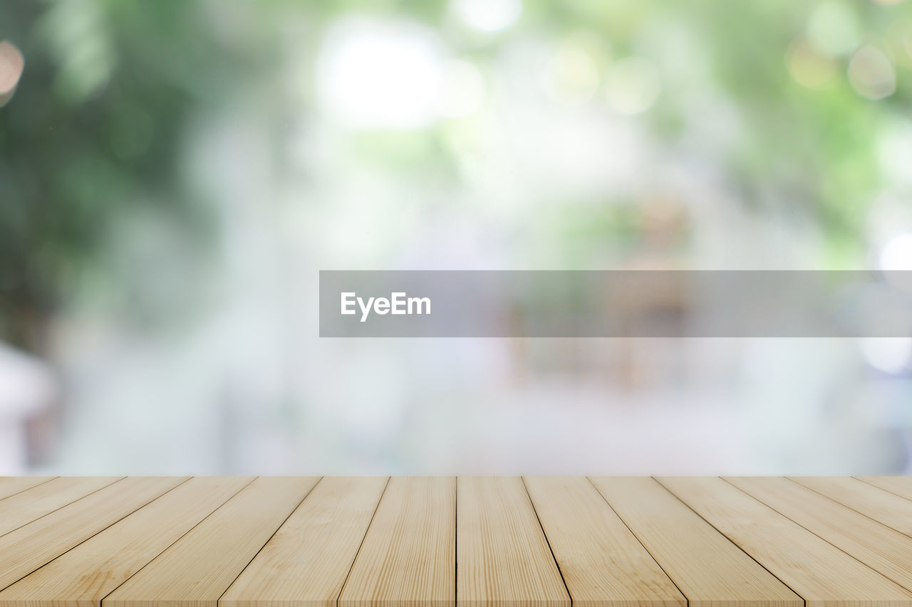 Close-up of wooden table top