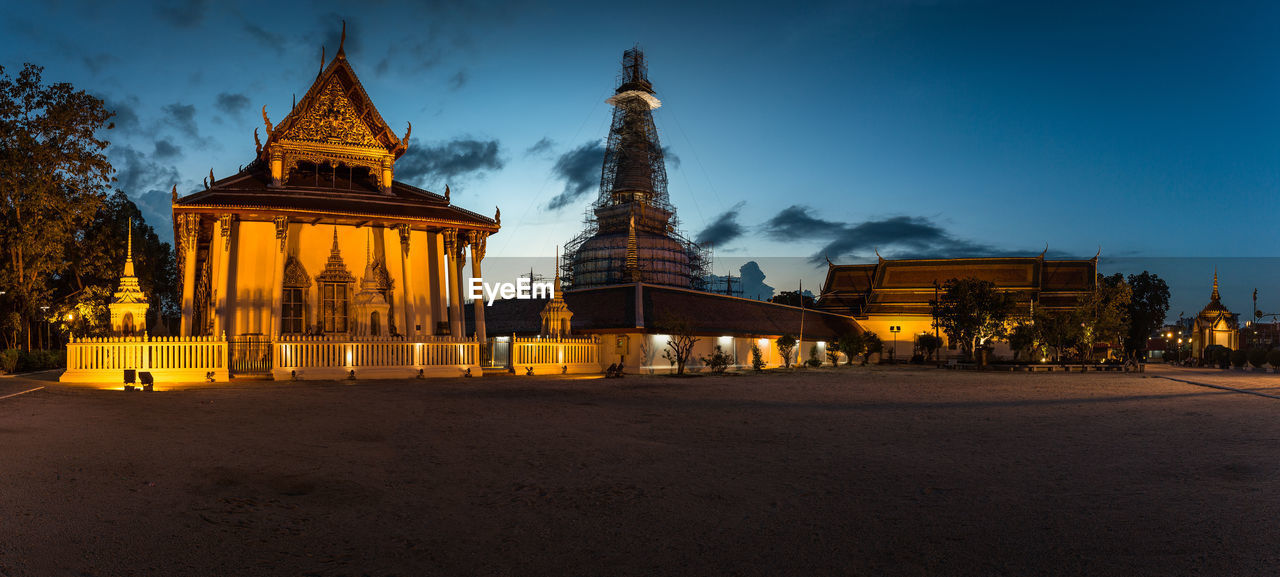 Surface level of buddhist temple