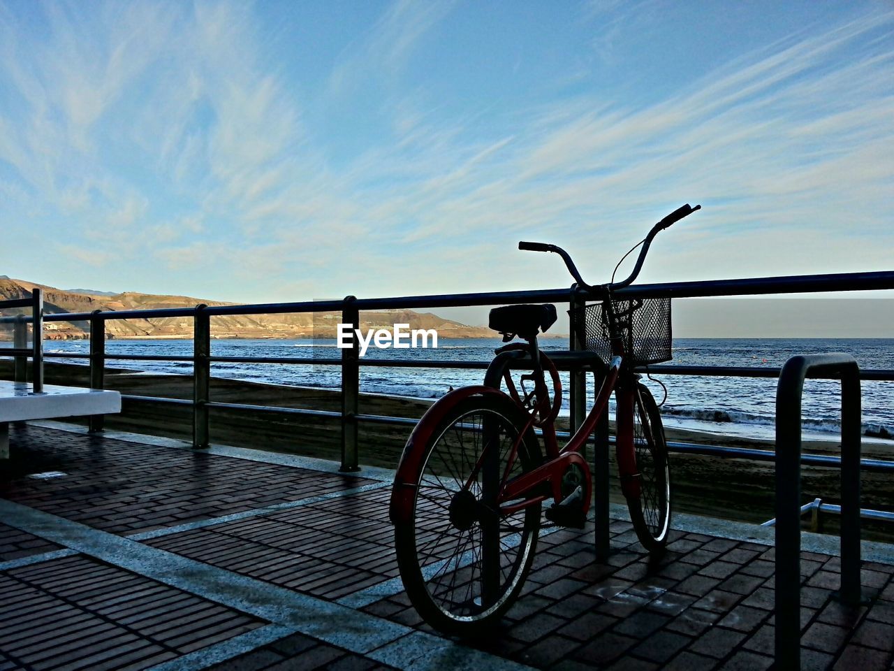 Bicycle on promenade