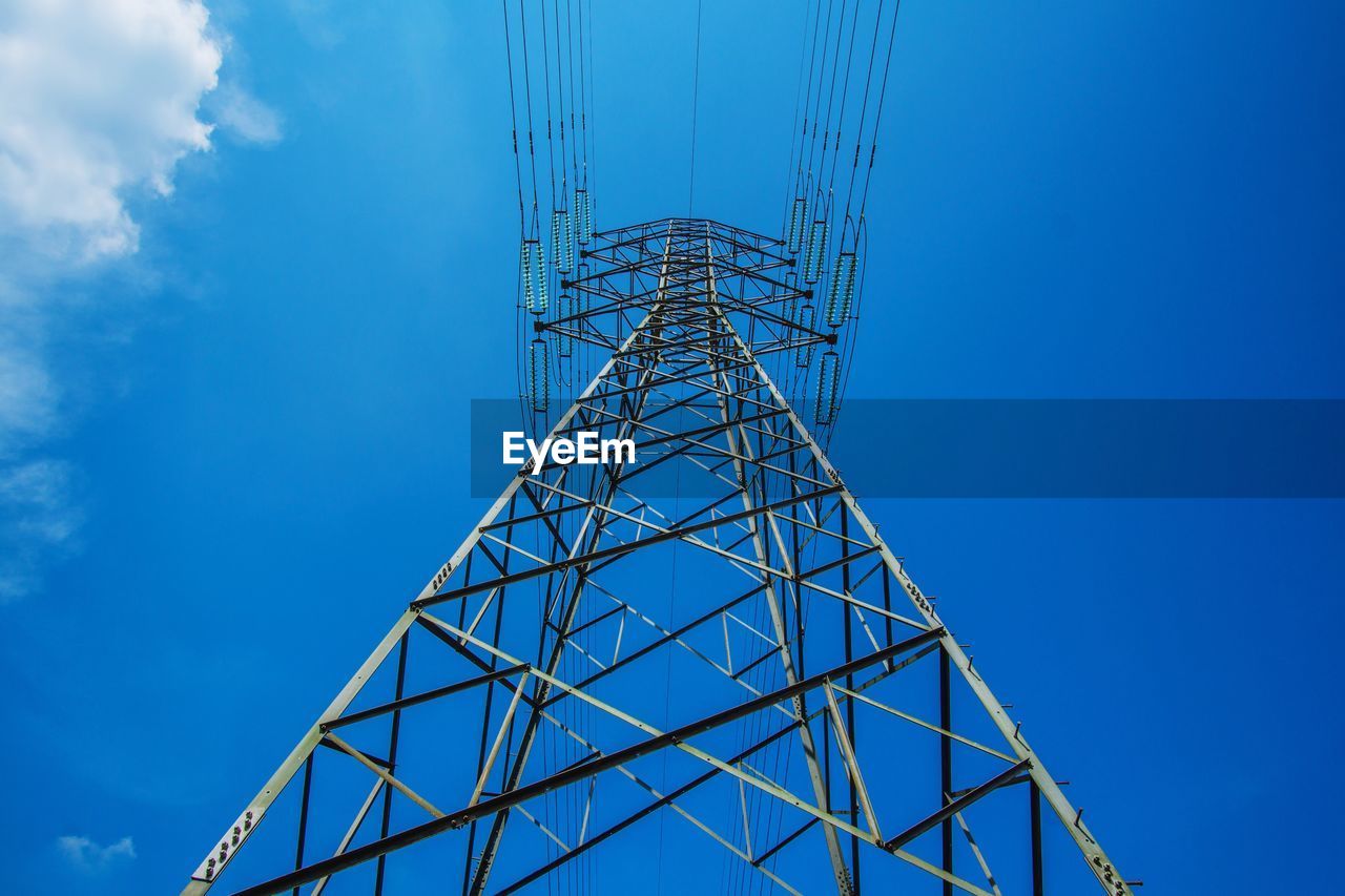 LOW ANGLE VIEW OF ELECTRICITY PYLON