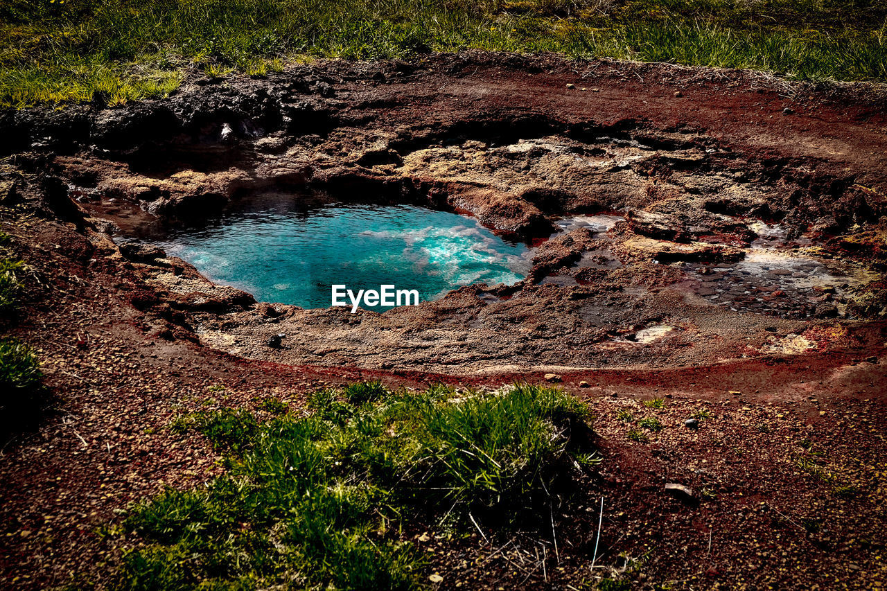 High angle view of landscape