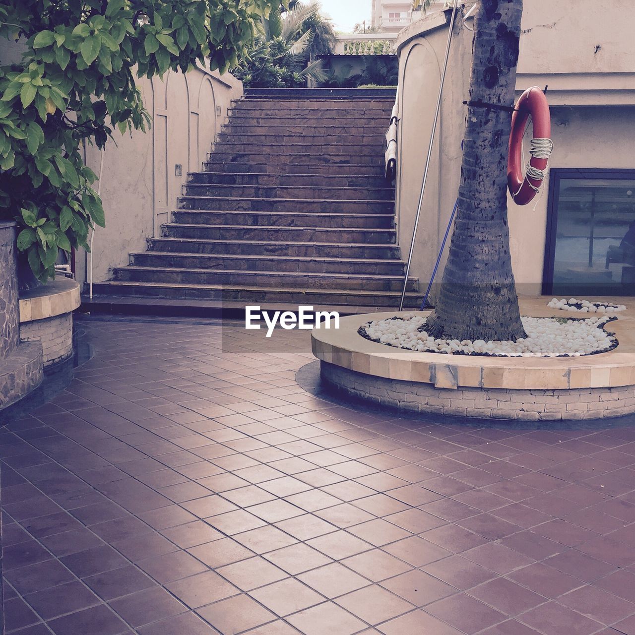 Footpath leading towards steps