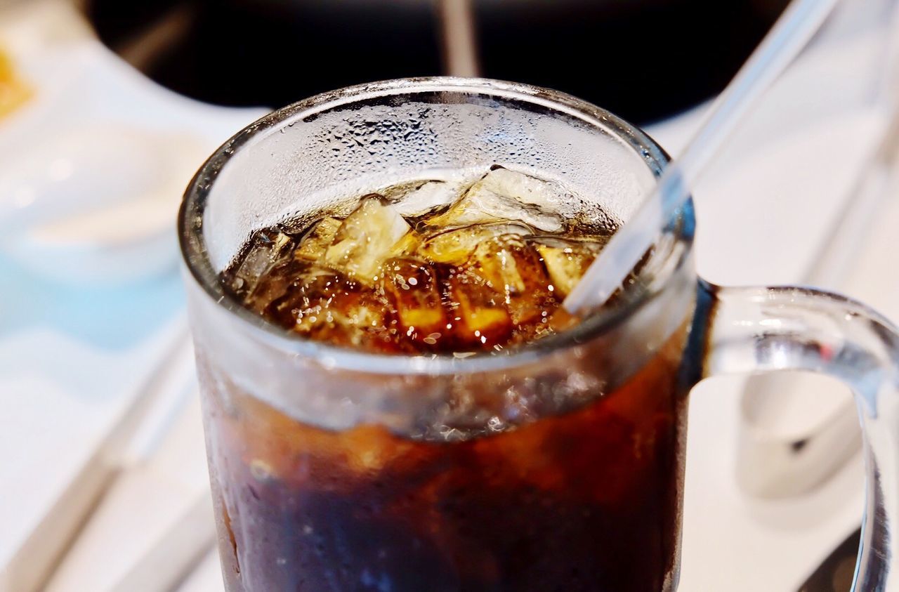 Close-up of cold drink