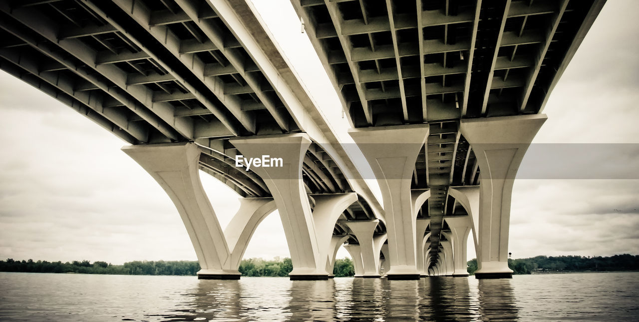 Below view of bridge over river