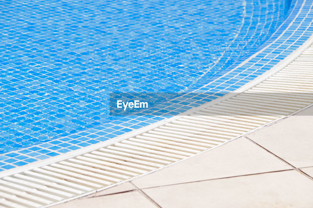 High angle view of swimming pool