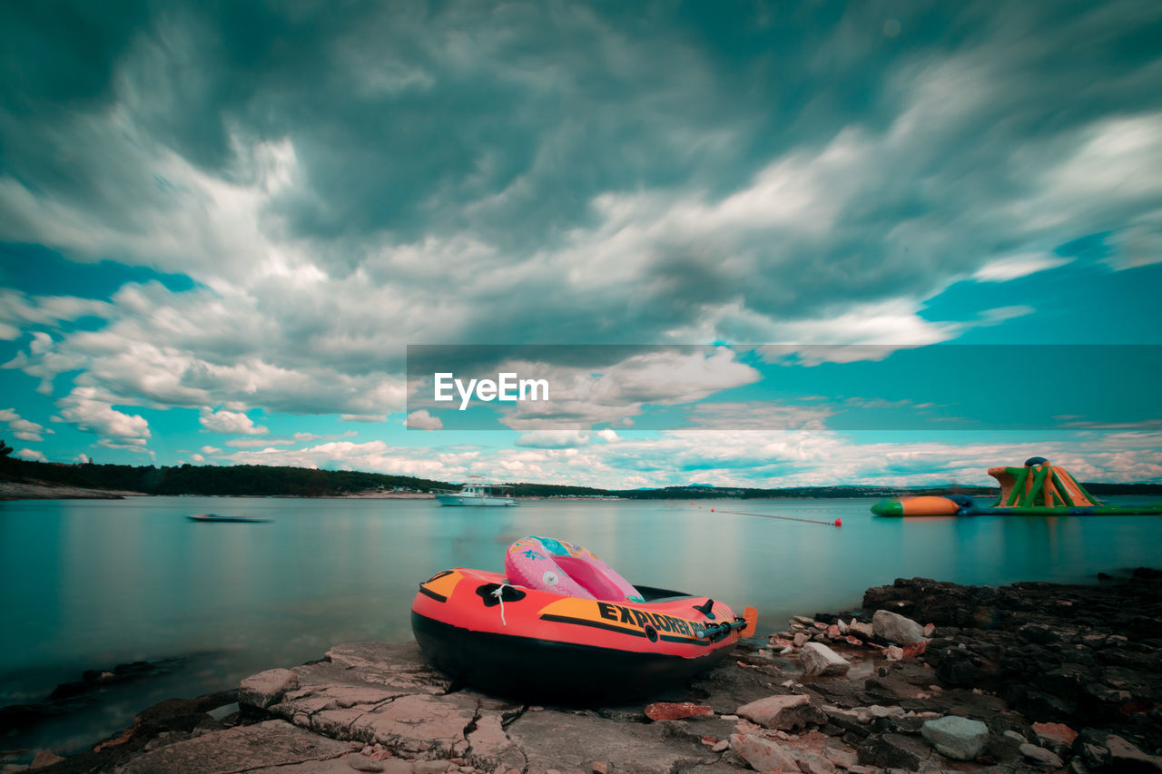 Storm rolling in over croatian beach