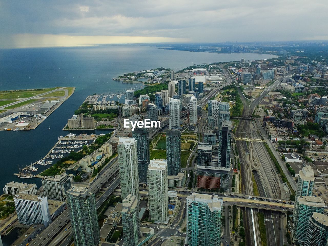 Aerial view of cityscape