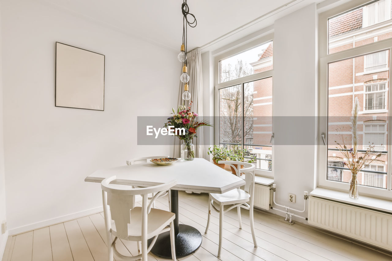 chairs and table at home