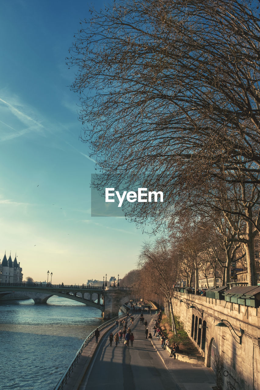 BRIDGE OVER RIVER IN CITY