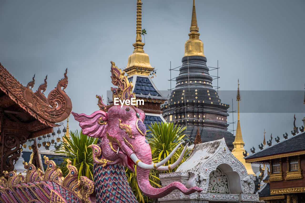 Animals of myth at wat den salee sri muang gan or wat ban den.