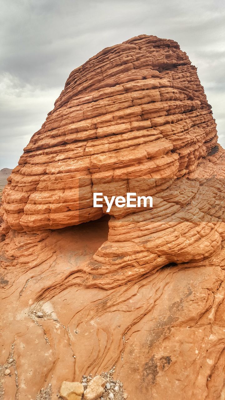 ROCK FORMATION IN DESERT