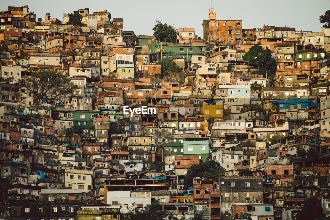 View of favela rocinha against sky