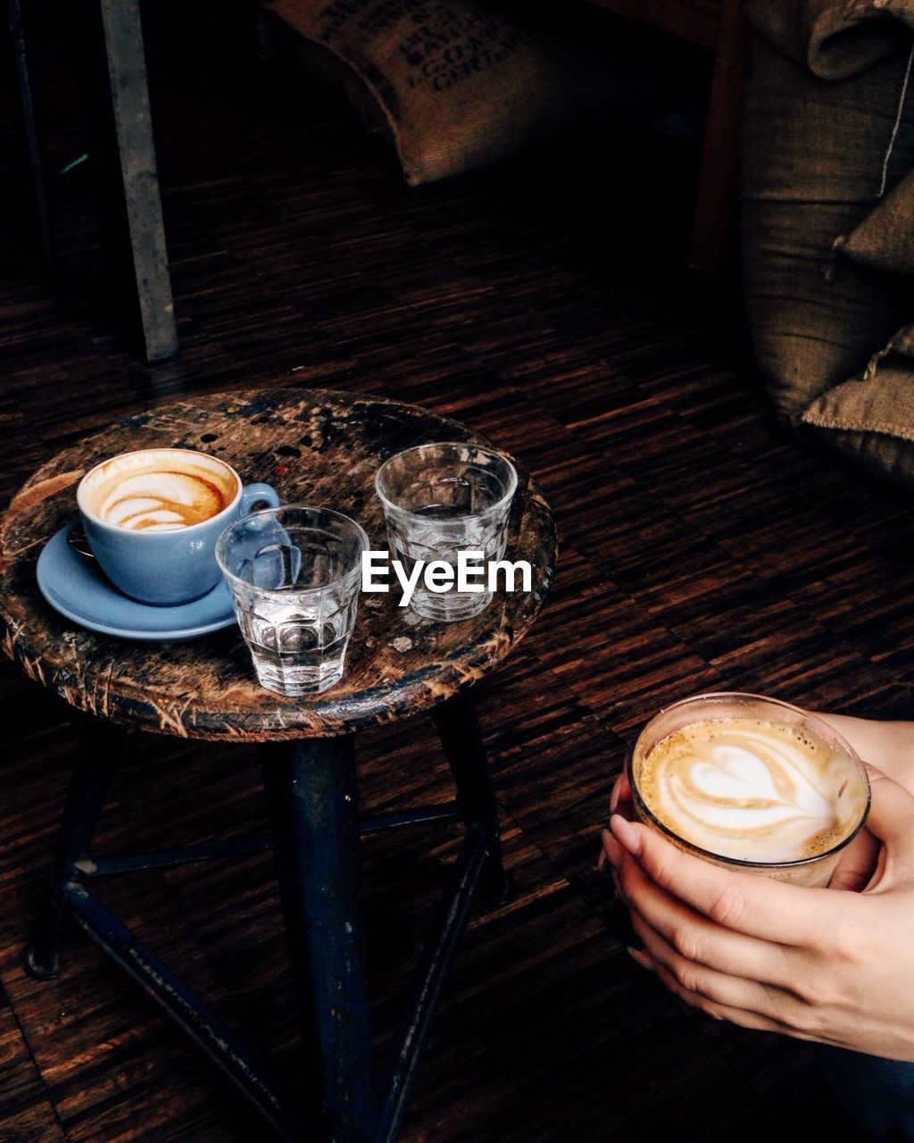 COFFEE ON WOODEN TABLE