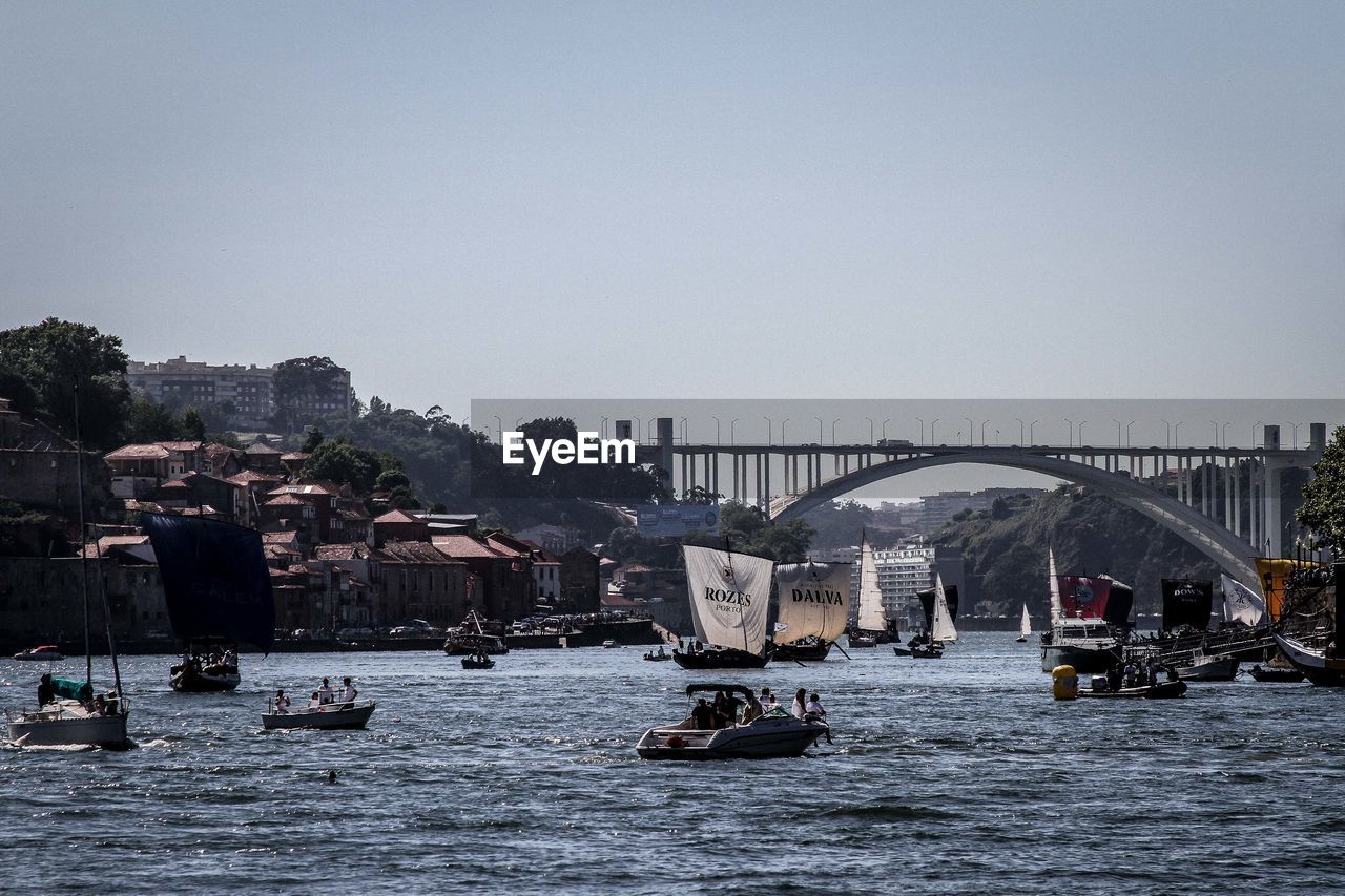 Tourist enjoying boat ride in river