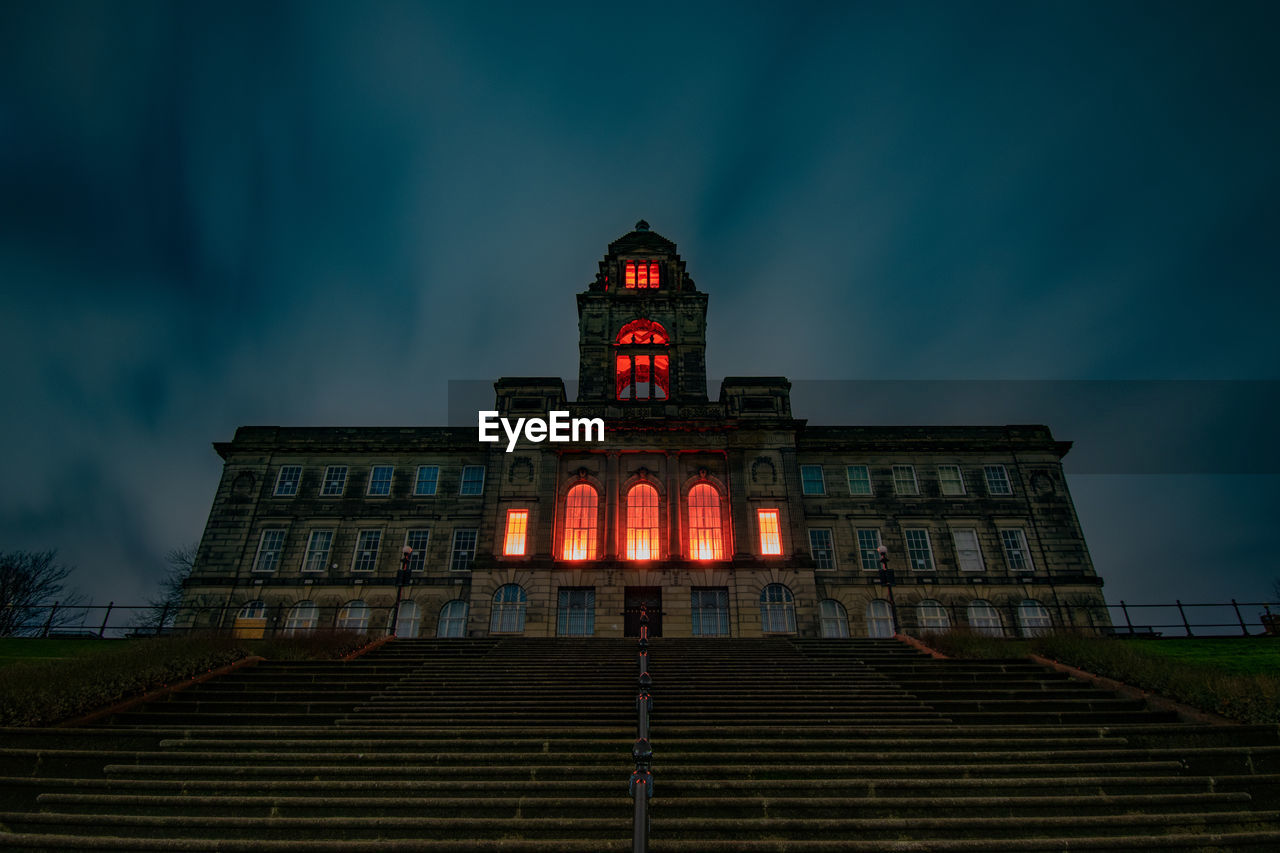 Town hall at night