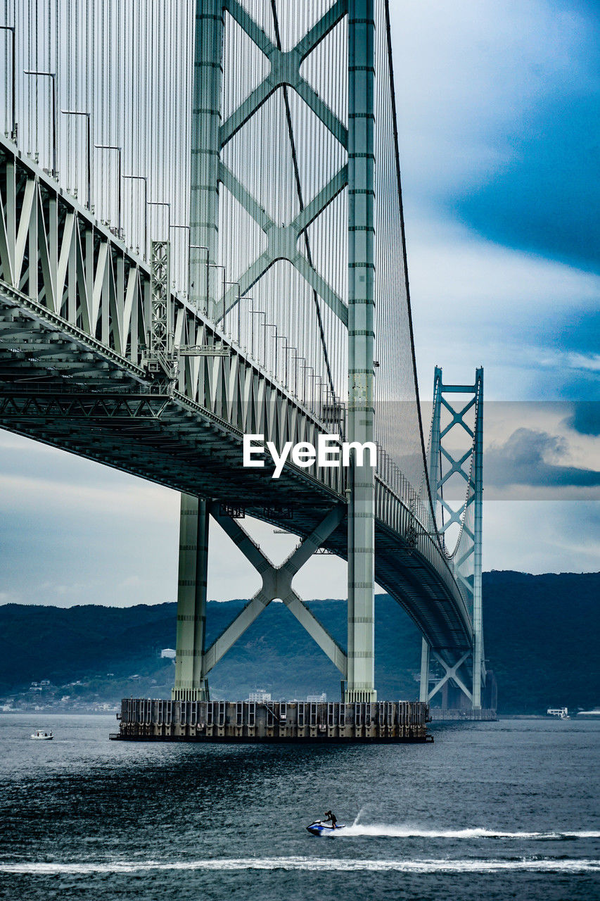 view of bridge over sea against sky