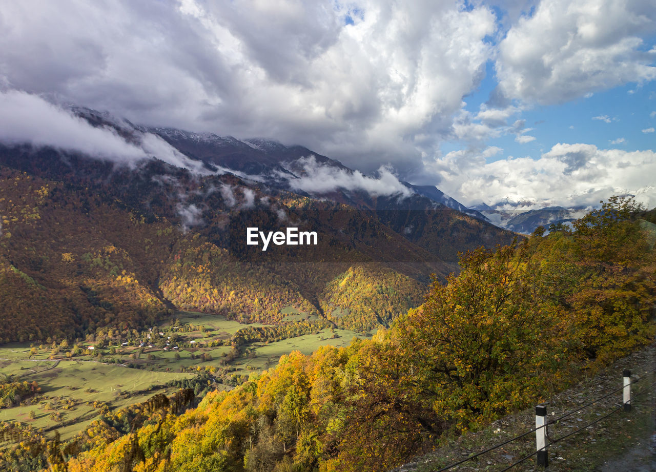 SCENIC VIEW OF LANDSCAPE DURING AUTUMN