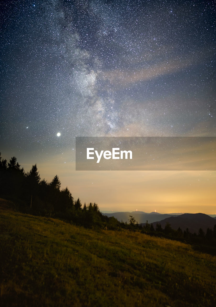 Milky way as seen from the  black forest 