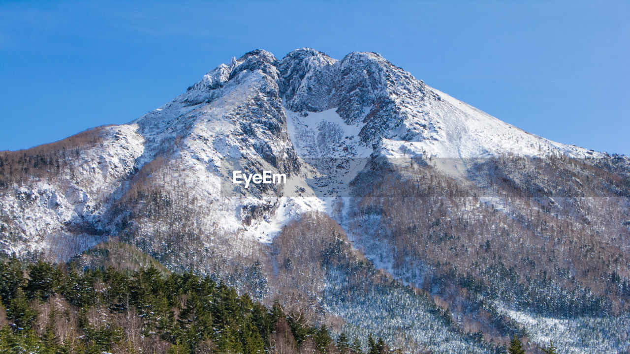 Mt. nikko-shirane covered with snow
